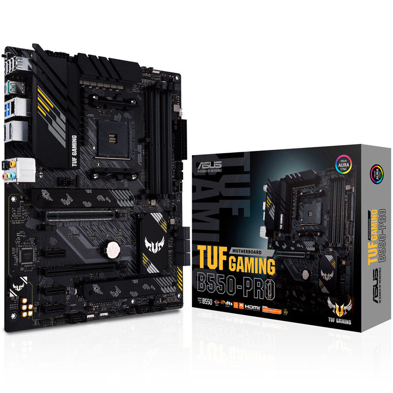 ASUS TUF Gaming B550-Pro hovedkort forfra
