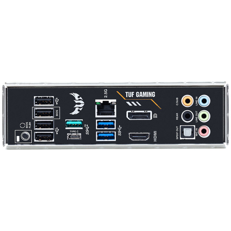 Montert ASUS TUF Gaming B550-Pro hovedkort i PC-kabinett