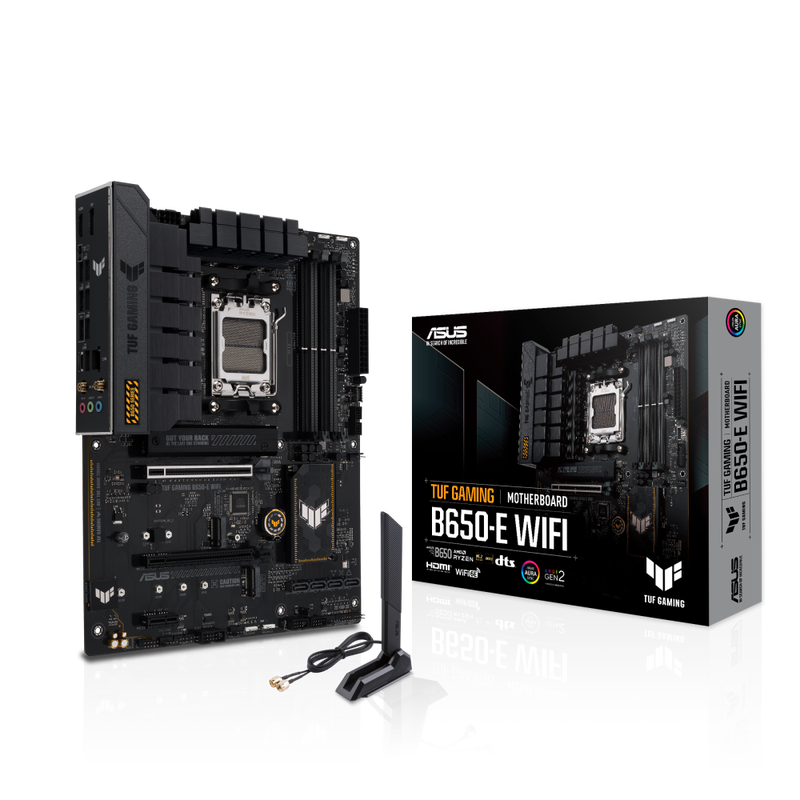 ASUS TUF Gaming B650-E WiFi hovedkort forfra