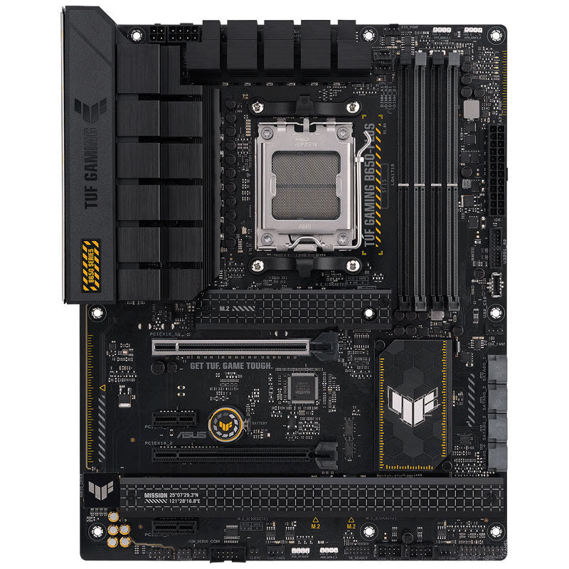 Detalj av PCIe-spor på ASUS TUF Gaming B650-Plus