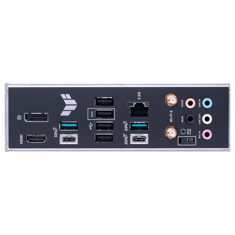 Nærbilde av ASUS TUF Gaming B650-Plus WiFi hovedkort PCIe-spor