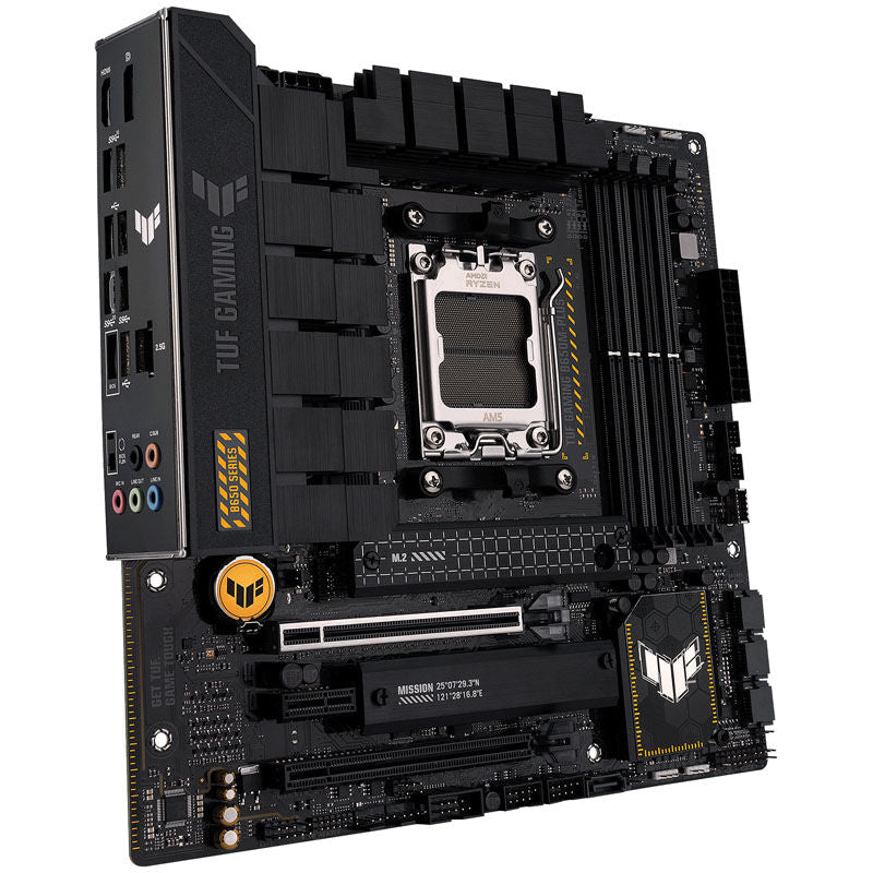 ASUS TUF Gaming B650M-Plus hovedkort forfra