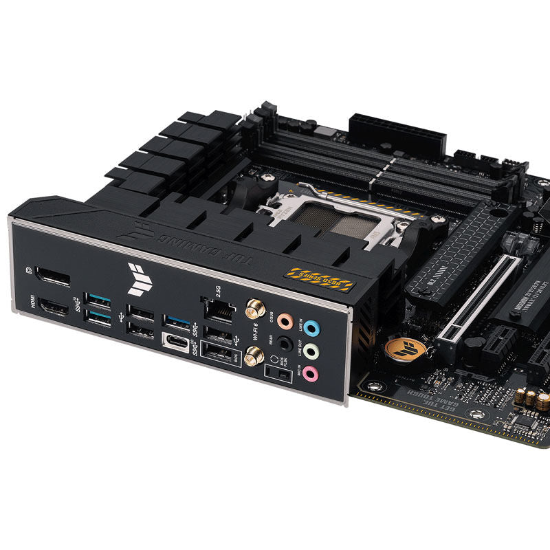 Visning av CPU-sokkel AM5 på ASUS TUF Gaming B650M-Plus WiFi hovedkort