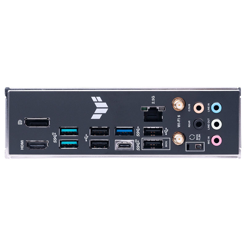 ASUS TUF Gaming B650M-Plus WiFi hovedkort med kabelforbindelser