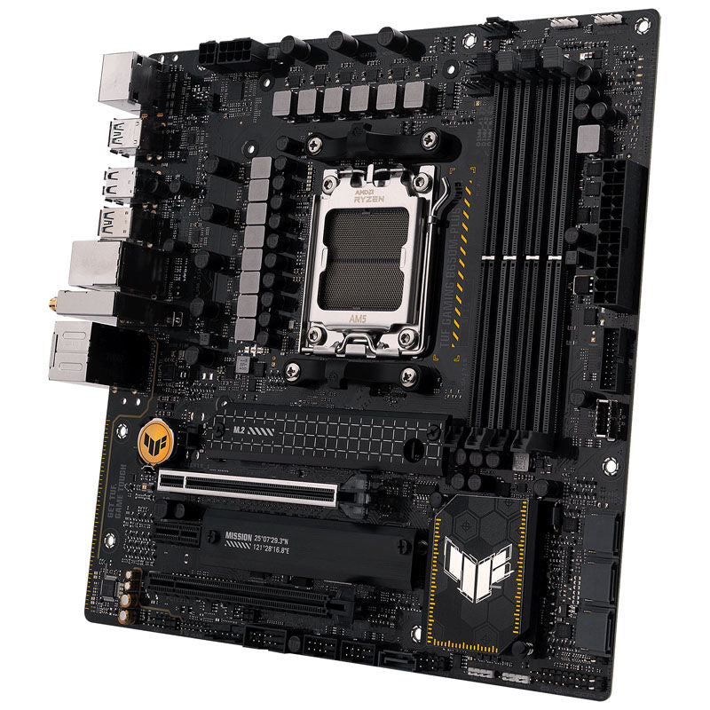 ASUS TUF Gaming B650M-Plus WiFi hovedkort med RGB-belysning
