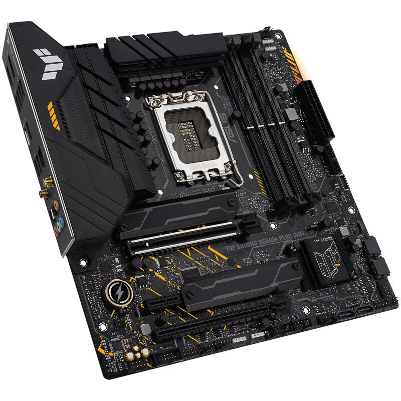 Baksiden av ASUS TUF Gaming B660M-Plus WiFi hovedkort