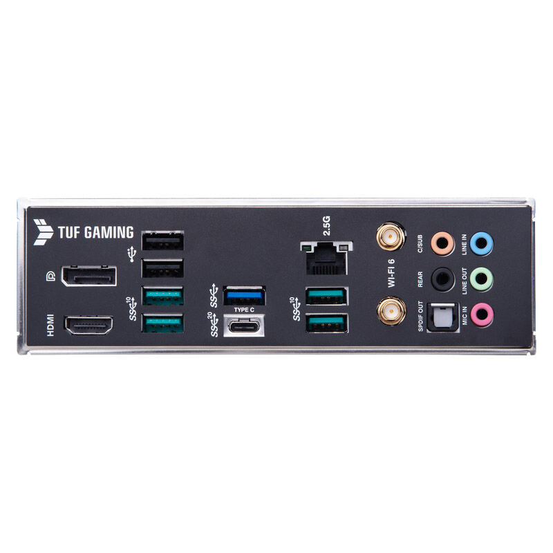 Montert ASUS TUF Gaming B660M-Plus WiFi hovedkort i PC-kabinett