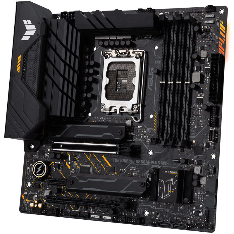 ASUS TUF Gaming B660M-Plus WiFi hovedkort med tilkoblinger