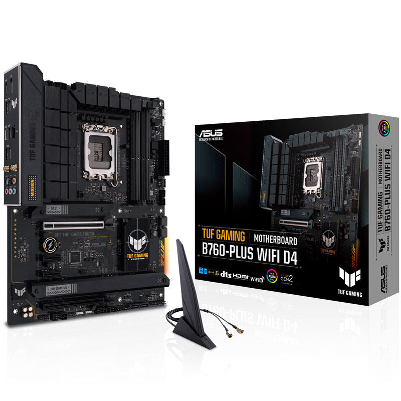 ASUS TUF Gaming B760-Plus WiFi D4 hovedkort forfra