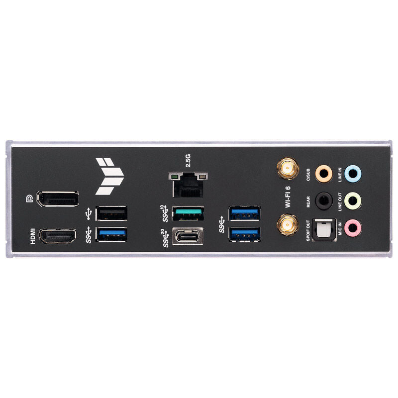 Montert ASUS TUF Gaming B760-Plus WiFi D4 hovedkort i PC