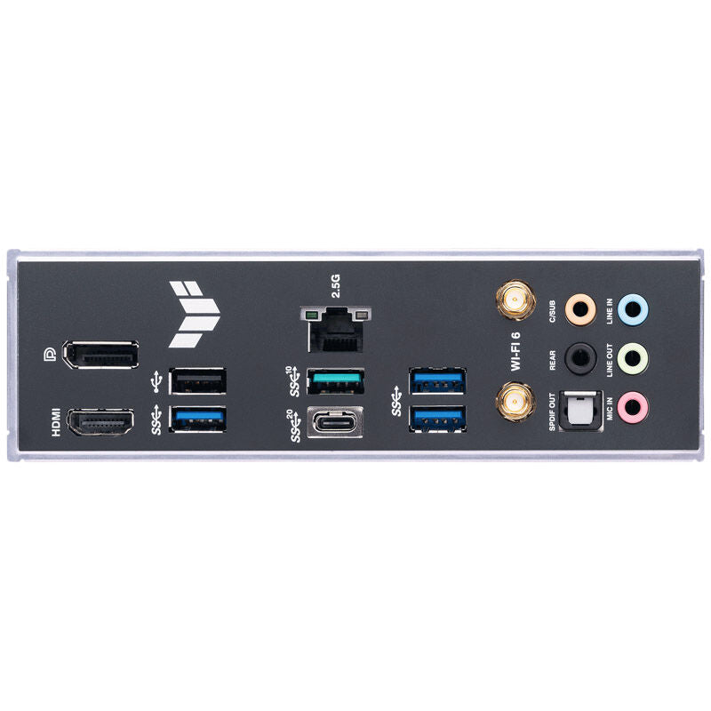 Montert ASUS TUF Gaming B760-Plus WIFI hovedkort i PC-kabinett