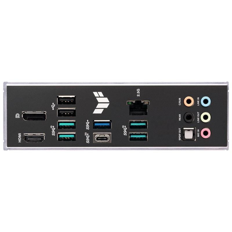 Montert ASUS TUF Gaming B760M-Plus D4 hovedkort i PC-kabinett