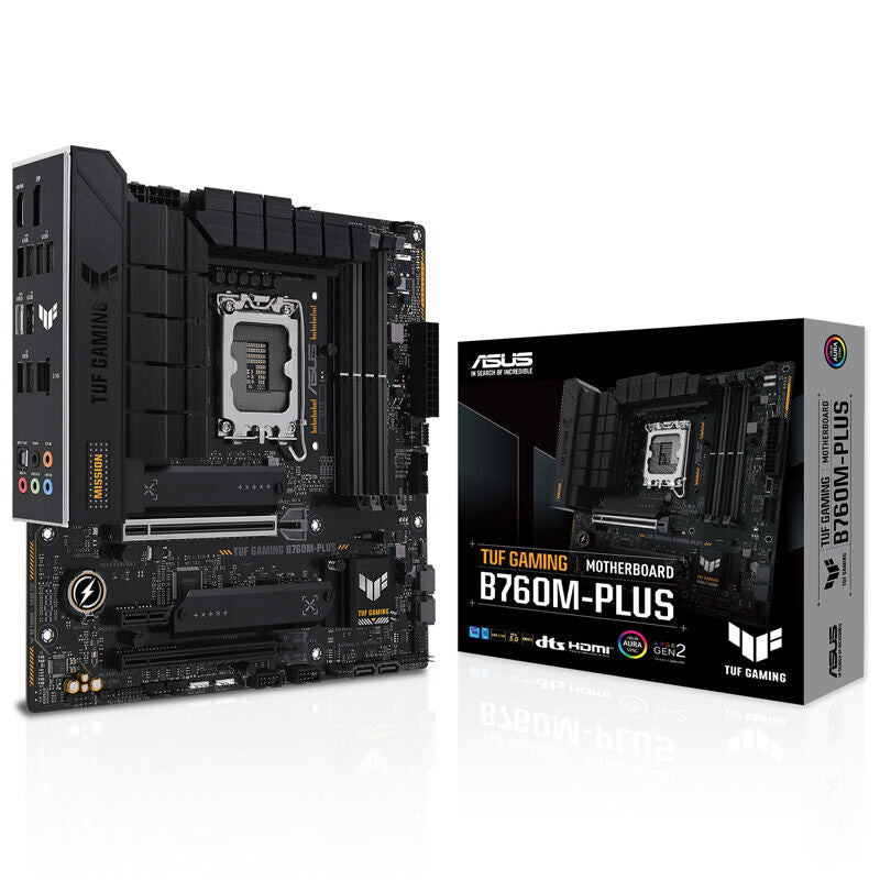 ASUS TUF Gaming B760M-Plus hovedkort forfra