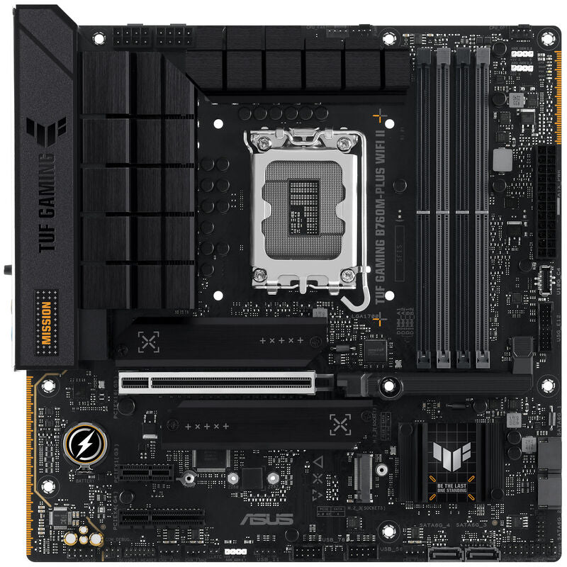 Bakside av ASUS TUF Gaming B760M-Plus WIFI II hovedkort