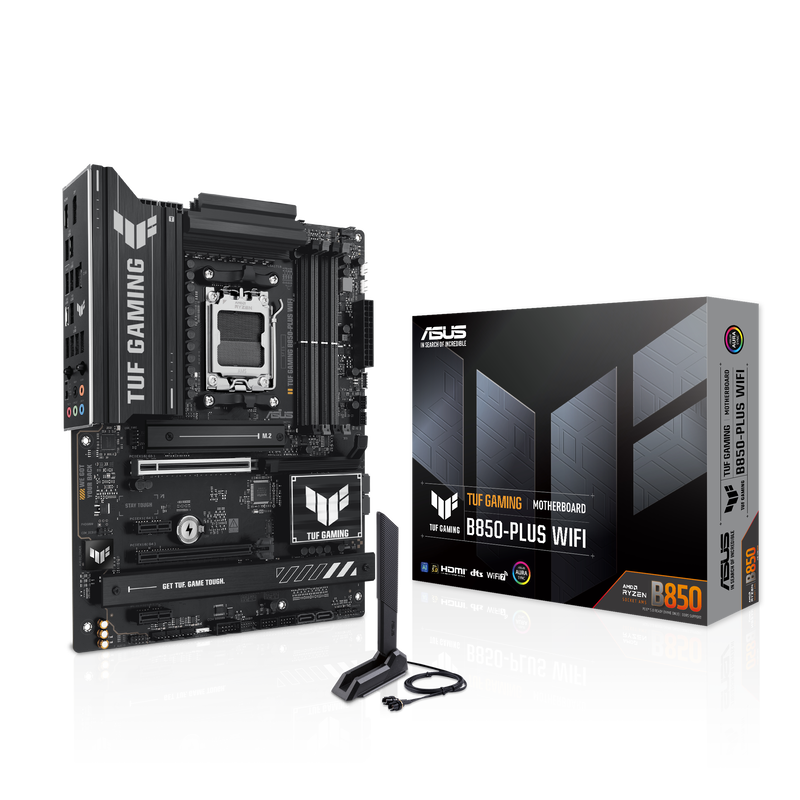 ASUS TUF Gaming B850-Plus WiFi hovedkort forfra