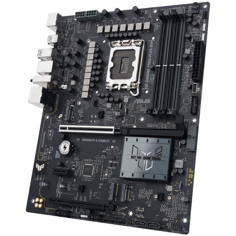 Oversikt over PCIe- og minneplasser på ASUS TUF Gaming B860-Plus WiFi