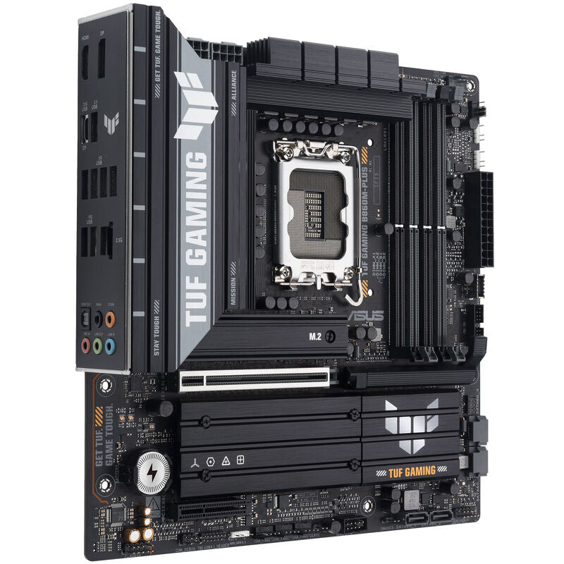 ASUS TUF Gaming B860M-Plus RGB-belysning detalj