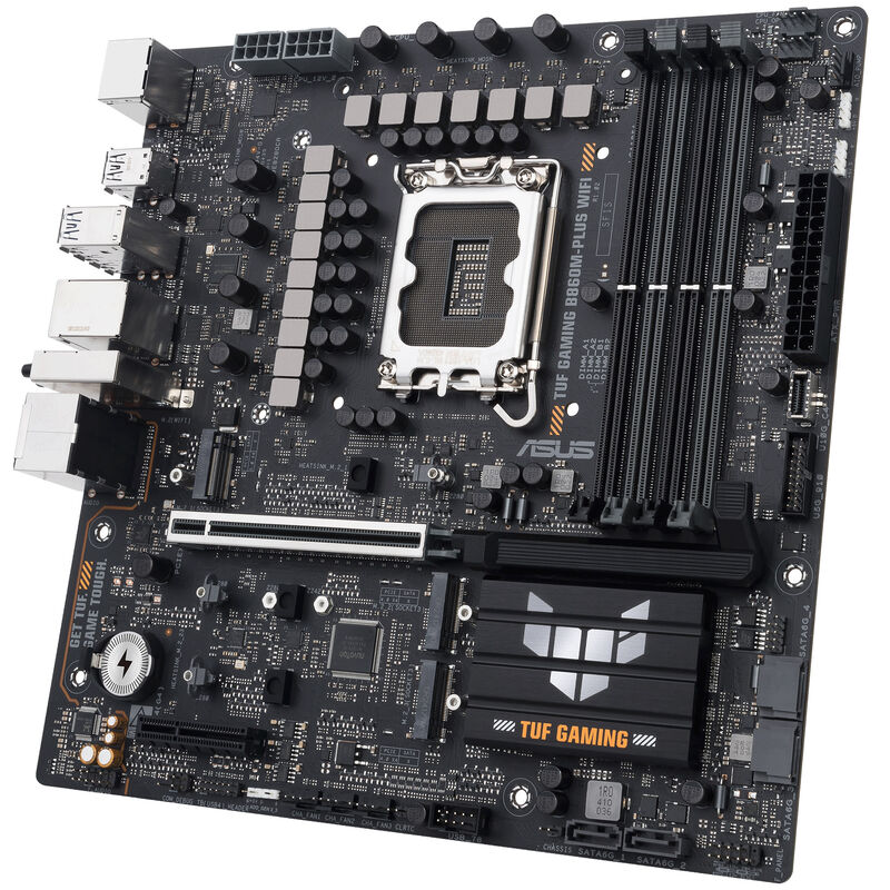 ASUS TUF Gaming B860M-Plus WiFi hovedkort kjøler og vifte-tilkoblinger