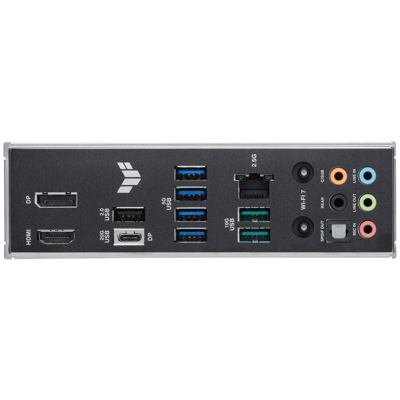 Montert ASUS TUF Gaming B860M-Plus WiFi hovedkort i PC-kabinett