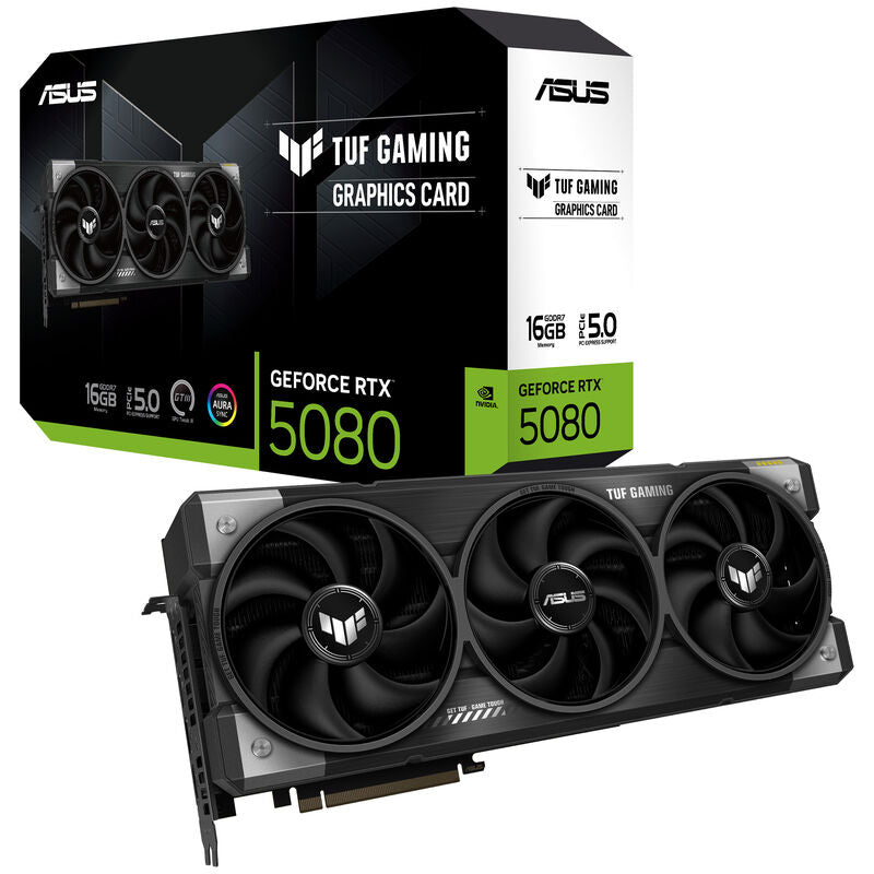 ASUS TUF Gaming GeForce RTX 5080 grafikkort forfra