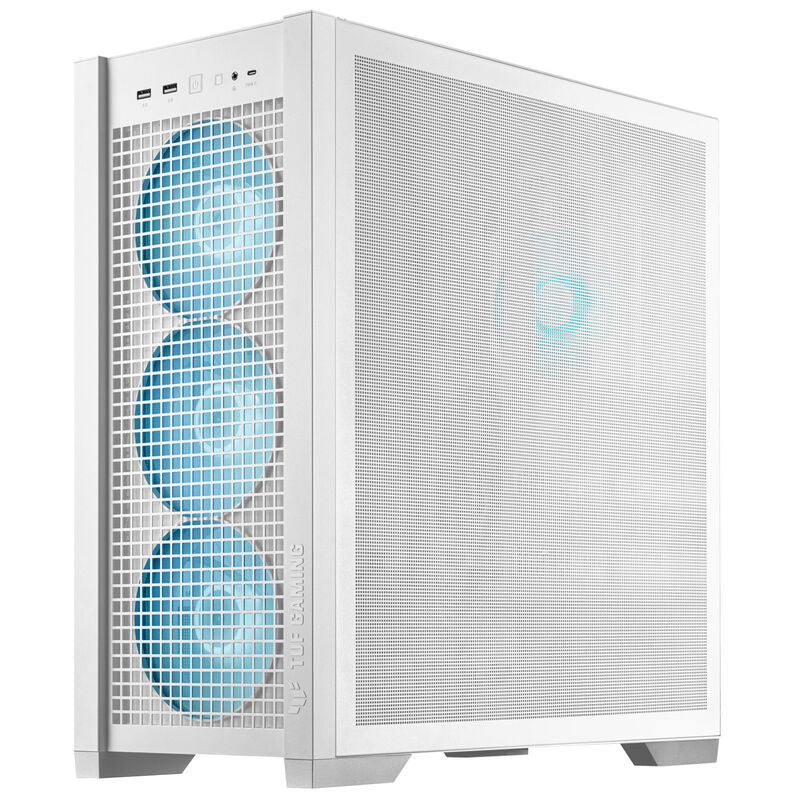 Montert ASUS TUF Gaming GT302 TG ARGB kabinett med ARGB-vifter