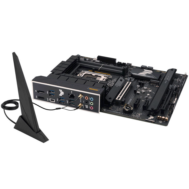 Nærbilde av ASUS TUF Gaming H770-Pro WiFi hovedkort RAM-plasser