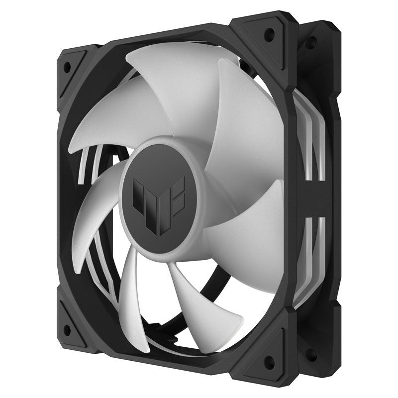 Detalj av ASUS TUF Gaming TR120 PWM ARGB vifte rotor 120 mm svart