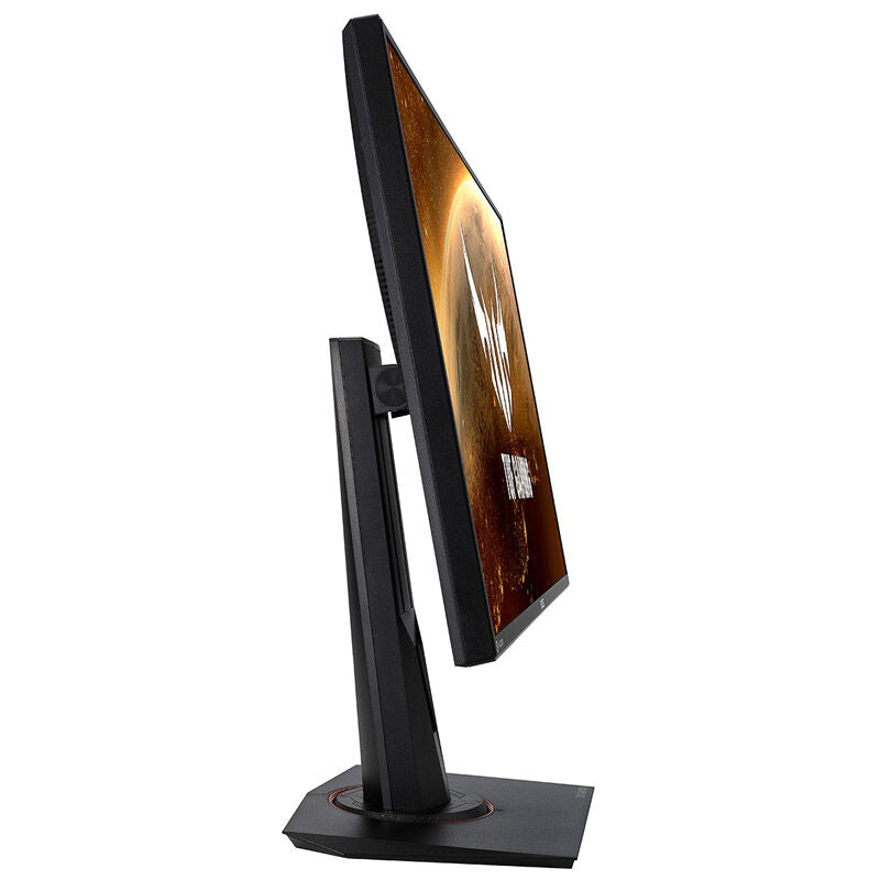 Montert ASUS TUF Gaming VG279QM 27" gamingskjerm på skrivebord
