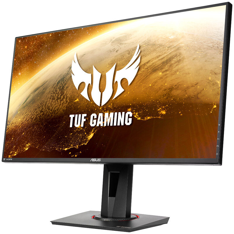 Detalj av ASUS TUF Gaming VG279QM 27" gamingskjerm tilkoblinger