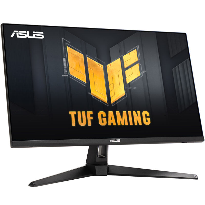 ASUS TUF Gaming VG27AQA1A baksiden med tilkoblinger