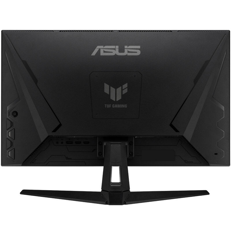 Nærbilde av ASUS TUF Gaming VG27AQA1A skjermoverflate
