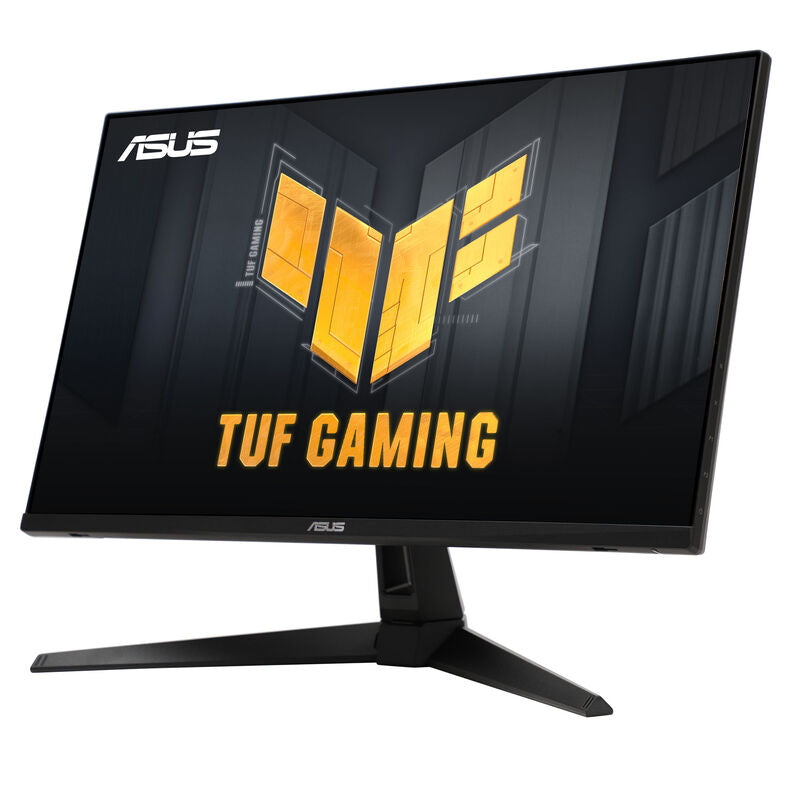 Detalj av ASUS TUF Gaming VG27AQM5A skjermkontroller