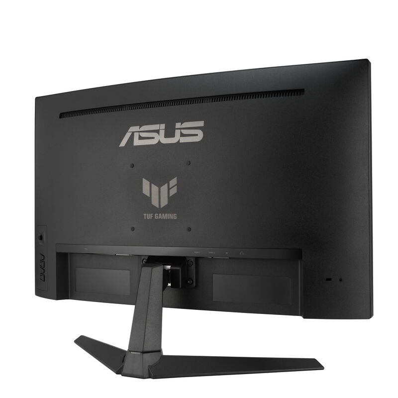 Nærbilde av tilkoblinger på ASUS TUF Gaming VG27VQM1B 27" curved skjerm