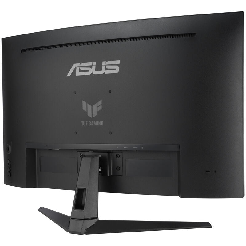 Nærbilde av ASUS TUF Gaming VG32WQ3B skjermens knappkontroll