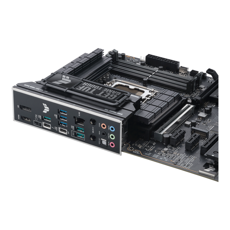 ASUS TUF Gaming Z890-Plus WiFi hovedkort i detalj