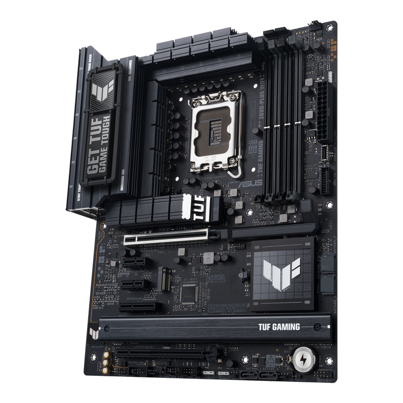ASUS TUF Gaming Z890-Plus WiFi hovedkort med synlige minnespor