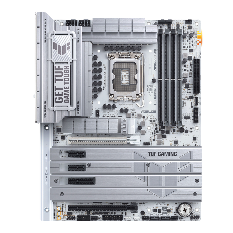 Bakside av ASUS TUF Gaming Z890-Pro WiFi hovedkort