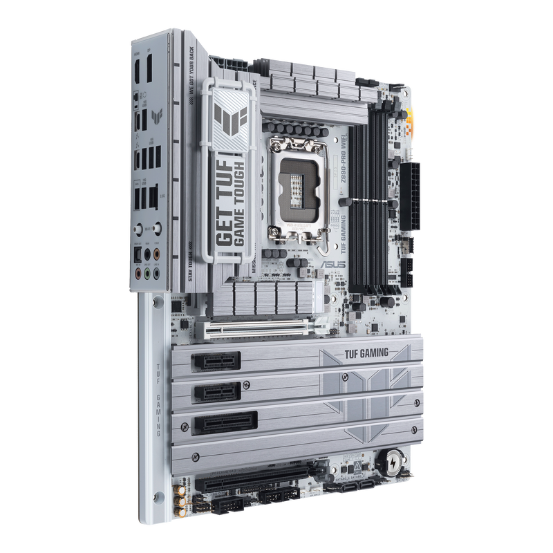 ASUS TUF Gaming Z890-Pro WiFi hovedkort montert i PC