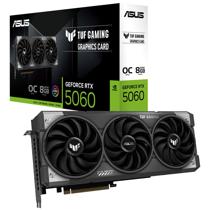 ASUS TUF GeForce RTX 5060 OC Edition grafikkort forfra