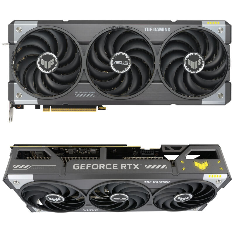 Detalj av ASUS TUF GeForce RTX 5070 Ti OC Edition kjølevifte