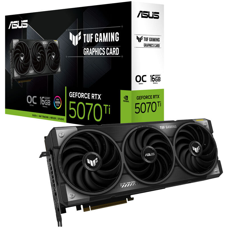 ASUS TUF GeForce RTX 5070 Ti OC Edition grafikkort forfra