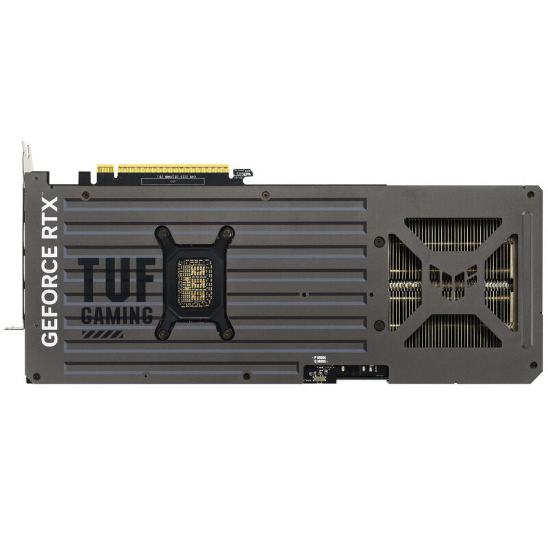 Nærbilde av ASUS TUF GeForce RTX 5070 Ti OC Edition logo