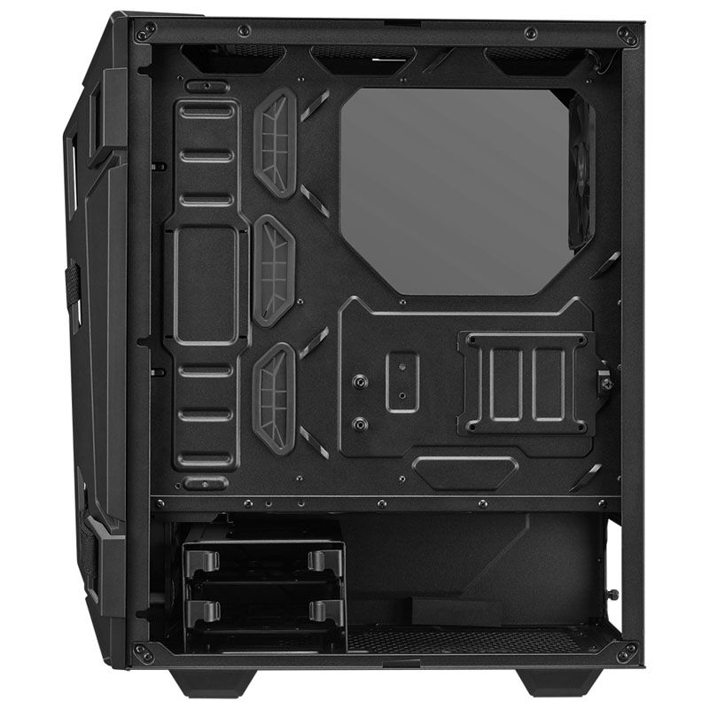 ASUS TUF GT301 kabinett midtårn ATX RGB herdet glass svart montert med komponenter