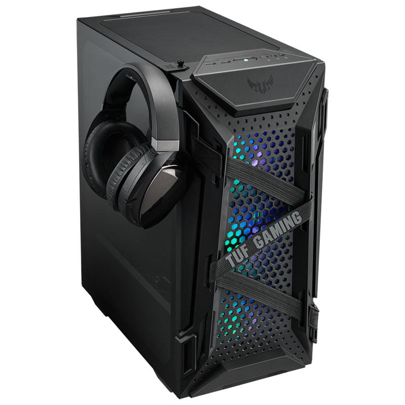 ASUS TUF GT301 kabinett midtårn ATX RGB herdet glass svart bakside