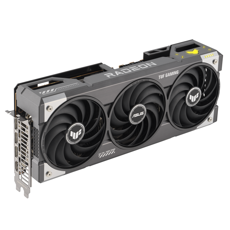 ASUS TUF Radeon RX 9070 OC Edition grafikkort montert i PC