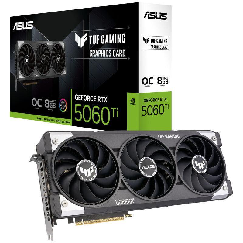 ASUS TUF RTX 5060 Ti OC Edition grafikkort forfra