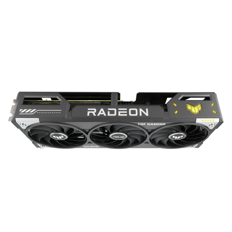 ASUS TUF RX 9060 XT OC Edition grafikkort med kabler