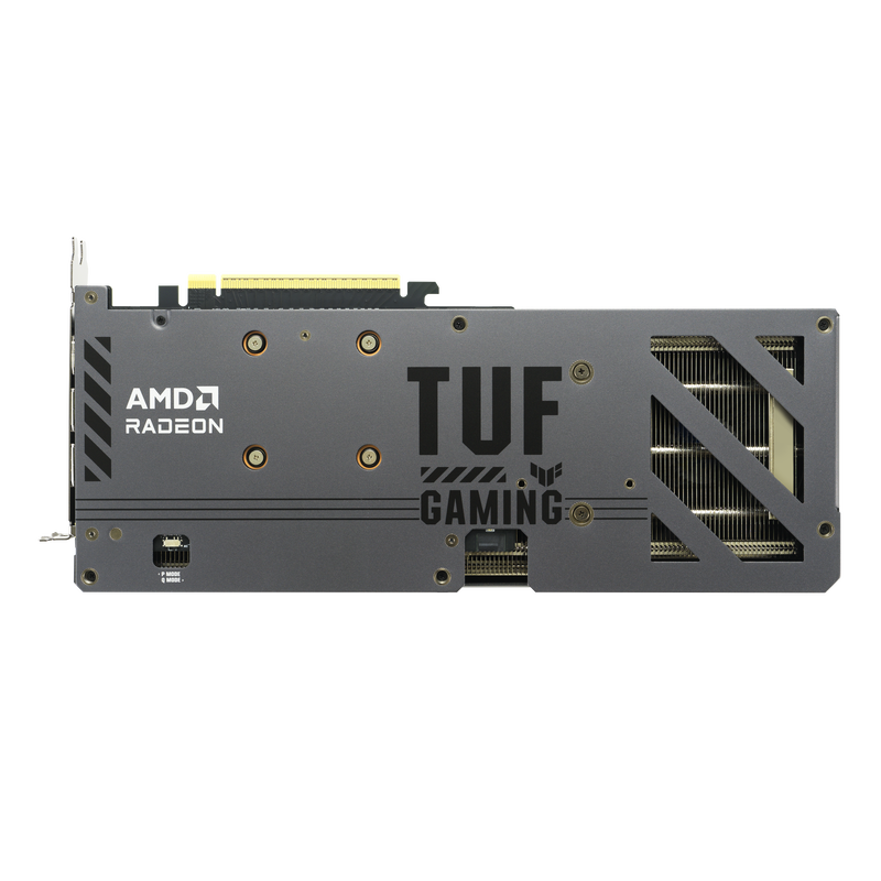 ASUS TUF RX 9060 XT OC Edition grafikkort montert i PC