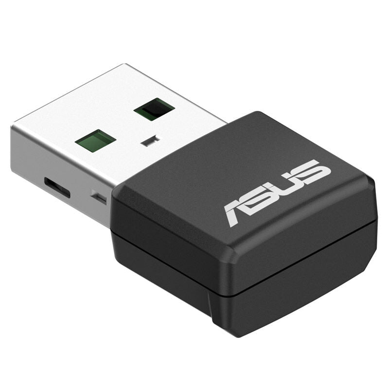 ASUS USB-AX55 Nano Wi-Fi 6 USB trådløs adapter svart forfra
