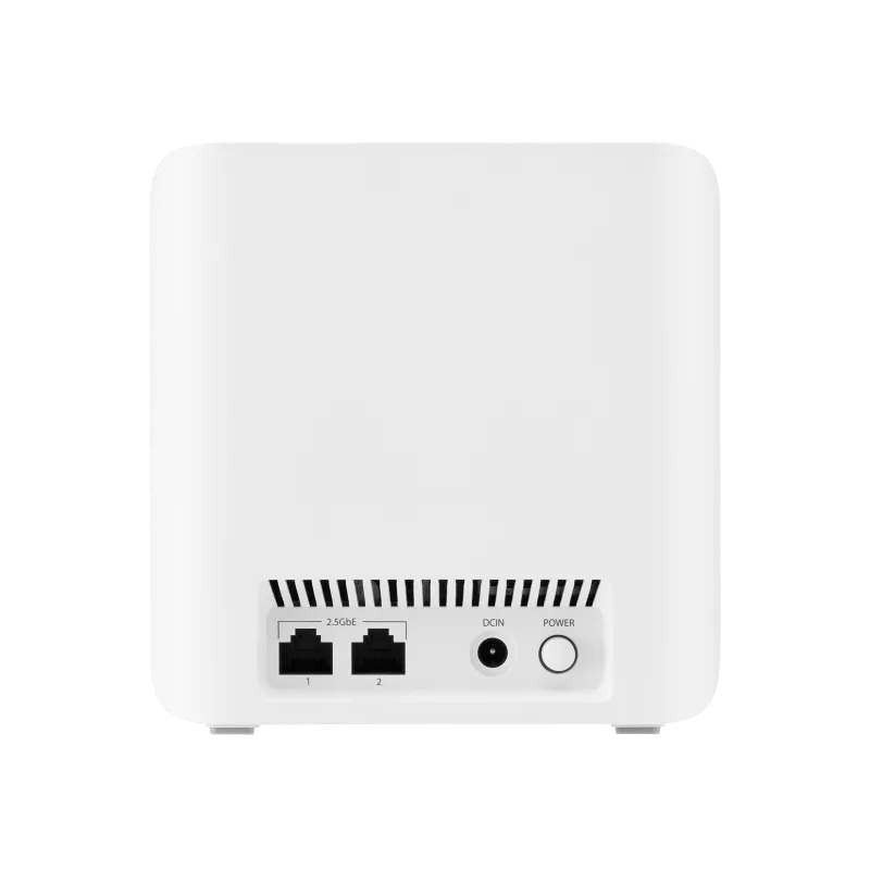 Montert ASUS ZenWiFi BD4 Dualband WiFi 7 ruter AiMesh hvit i hjem
